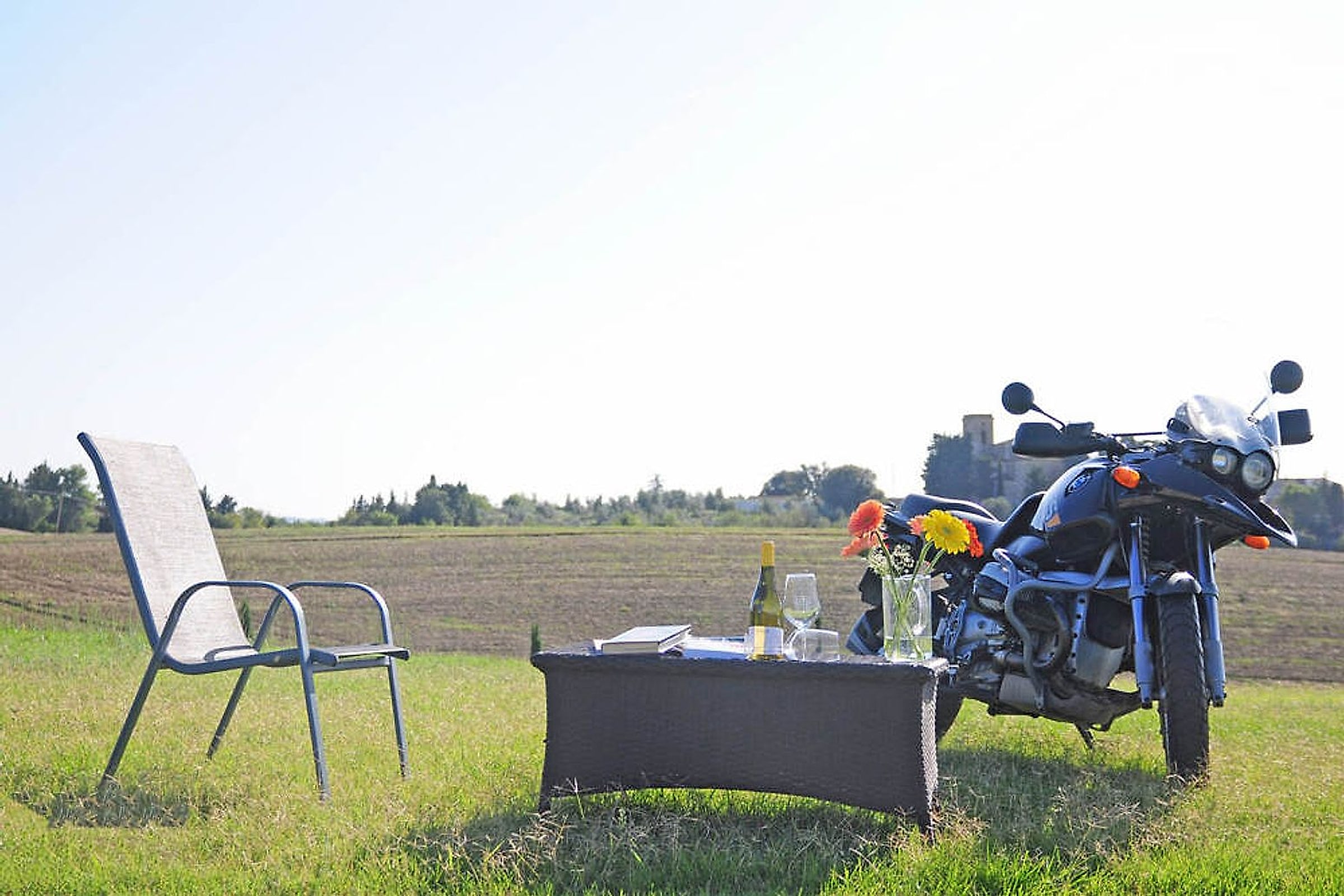 Pokoj v italském penzionu pro účastníky moto expedice